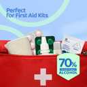 5 x Dynarex DynaSafety Sterile Alcohol Prep Pads - Medium - 70% Isopropyl Alcohol, Individually Wrapped, Soft Cleaning Wipes - Box of 10