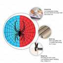 7x5ft Spider Backdrop Spider Web Blue and Red Photography Backdrop Boys Birthday Party Cake Table Decorations Photo Props KUBDJ539