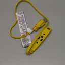 K KASONIC - 3-Feet 3 Outlet Extension Cord, UL Listed, 16/3 SJTW 3-Wire Grounded, 13 Amp 125 V 1625 Watts, Multi-Outlet Indoor/Outdoor Use, Yellow
