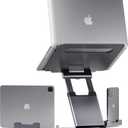 Lifelong Ergonomic Laptop Stand, Adjustable Height up to 20", Laptop Riser Computer Pulpit Stand for Laptops 10-17 Inches, Fits MacBooks, Laptops, Laptop Holder