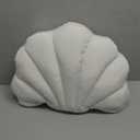 YRXRUS Outdoor Seashell Pillow, White Shell Pillows, 17x13 Inch Waterproof Throw Pillows for Beach Patio Furniture Sofa Garden Balcony Couch Accent Home Decorative, Spring Summer Outdoor Gift