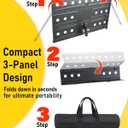 Stage Rocker 2-in-1 Folding Sheet Music Stand with Desk Bracket
