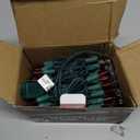 PREXTEX Halloween Lights (20 Feet, 100 Bulbs) - Halloween Party Decorations and Christmas Lights with Black Wire - Holiday Decorations Indoor or Outdoor Incandescent String Light - Orange