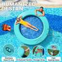 10FT Inflatable Water Hammock for Adults,Round Floating Ring for Lake