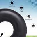 AR-PRO 11x4.00-5|11x4.50-5|11x6.00-5 Heavy Duty Replacement Inner Tube with TR-87 Bent Valve Stem (2-Pack) - for Wheelbarrows, Mowers, Hand Trucks and More