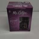 Mr. Coffee 12-Cup Switch Coffee Maker Black: Electric Drip Coffee Machine, 60 oz Capacity, Dishwasher-Safe Parts