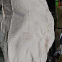 Bedsure Queen Size Comforter Set Dusty Rose, Boho Tufted Bed Set, Checkered Farmhouse Shabby Chic Bedding, 3 Pieces, 1 Plaid Geometric Comforter 90"x90" and 2 Pillow Shams 23"x29"