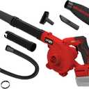 Cordless Leaf Blower for Milwaukee M18 Battery,Electric Jobsite Air Blower with Brushless Motor,6 Variable Speed Up to 180MPH,2-in-1 Handle Electric Blower and Vacuum Cleaner(Battery Not Included)