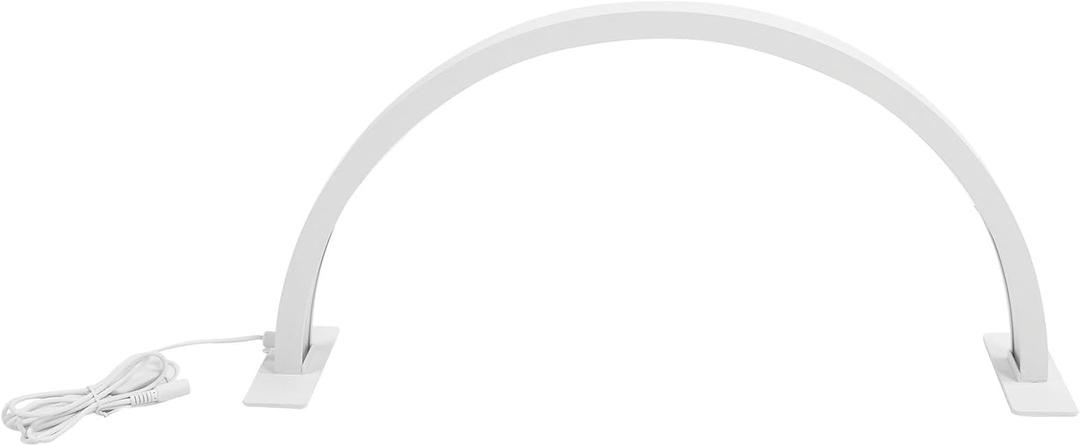 25W Desktop LED Light 3000K6500K Half Moon Shaped Adjust Brightness Eyelash Beauty Lamp White 100240V (US Plug)