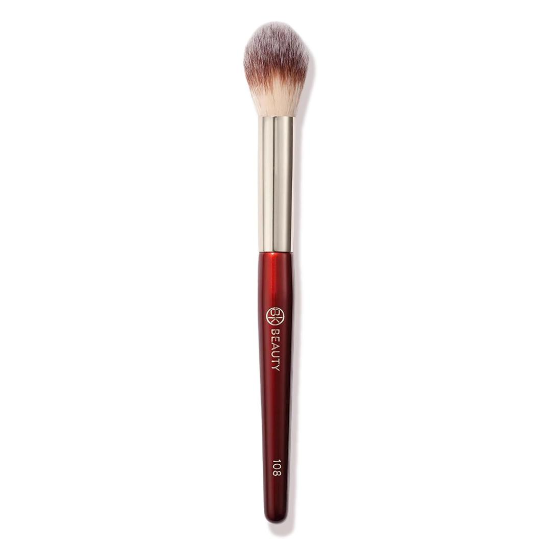 BK BEAUTY 108 PRECISION POWDER MAKEUP BRUSH Pro-Designed Tapered Brush for Precise Under-Eye Setting, Crease-Free Finish, and Subtle Highlighting