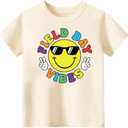 Toddler Field Day Shirt for Boys Kid Grils, Happy Field Day T Shirt, Cotton Blend, Funny Design :4-7T (Beige)
