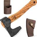 BeaverCraft Bushcraft Hatchet Wood Carving Axe AX6 - Forged Camping Axes & Hatchets - Wood Chopping Axe, Hand Gardening Axes for Splitting - Backpacking Hatchet