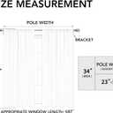 Easy-Going Rod Pocket Blackout Curtains for Bedroom, Room Darkening Window Curtains for Living Room, Thermal Insulated Noise Reduction Solid Window Drapes, 2 Panels(34x72 in, Light Gray)