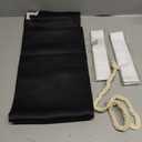 Adhesive Blackout Curtains - No Drilling, No Rod, Easy to Install, for Window Blinds,Bedroom(Black 47 * 59in-1P)