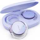 On Ear Headphones Bluetooth 5.4, Noise Cancelling Open Ear Headphones Wireless, Water-Drop Shaped Clip On Sport Headset Bluetooth with 4 Microphone, Comfort Fit Earphones with Long Battery Life (Light-Lavender)