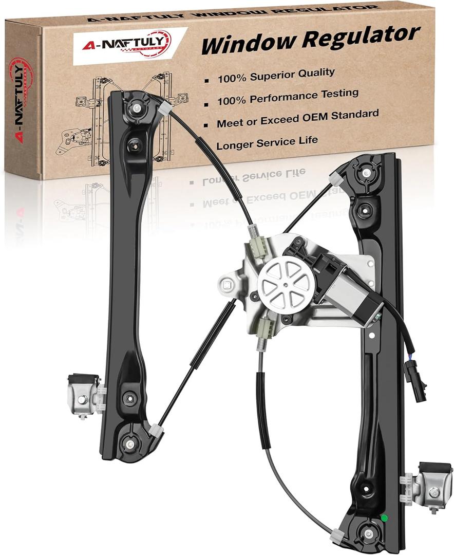 751-739 Power Window Regulator with Motor (2 Pins) Front Driver Side Compatible with Chevy Cruze 2012 2013 2014 2015 & Chevrolet Cruze Limited 2016, w/o Express Up/Down