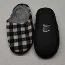 ONCAI Mens Cozy Memory Foam Scuff Slippers Slip On Warm House Shoes Indoor/Outdoor with Best Arch Support Size 44