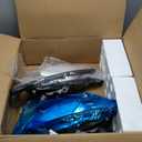 2000-2004 Ford Focus Headlight Assembly for 2000 2001 2002 2003 2004 Ford Focus Clear Lens Chrome Housing with Clear Reflector Headlamp Replacement Left and Right Pair