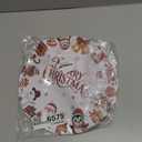 50Pcs Christmas Paper Placemats,13.4 Inch Christmas Placemats Disposable Xmas Decorative Round Table Mats for Kitchen Dinging Table Decorations Winter Holiday Chrismas Party Supplies