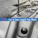 MACTANO 100PCS Nylon Universal Cable Tie Buckle Multipurpose Rivet Zip Tie Clips Automotive