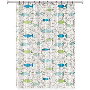 Splash Home Chummy PEVA 5Gauge Shower Curtain, for Bathroom and Bathtub, No Chemical Smell, Waterproof Curtains with 12 Rustproof Metal Grommet Holes 70W x 72H Inch - Lime