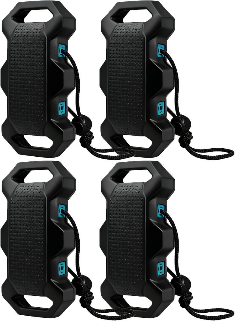 2 x EVA Foam Boat Fender Bumpers with Nylon Ropes for Docking Pontoon Bass and Jet Ski Boats