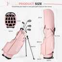 14-Way Golf Bags for Men, Golf Stand Bag, Adjustable Shoulder Straps, Rain Cover, Multiple Pockets