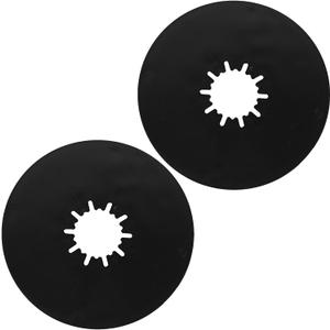 TonGass (2 Pack, Black) 5th Wheel Hitch Lube Plate 12in RV Camper Trailer Fifth Wheel Plate Wheel Accessories for 5th Wheel Trailer Safety Kit