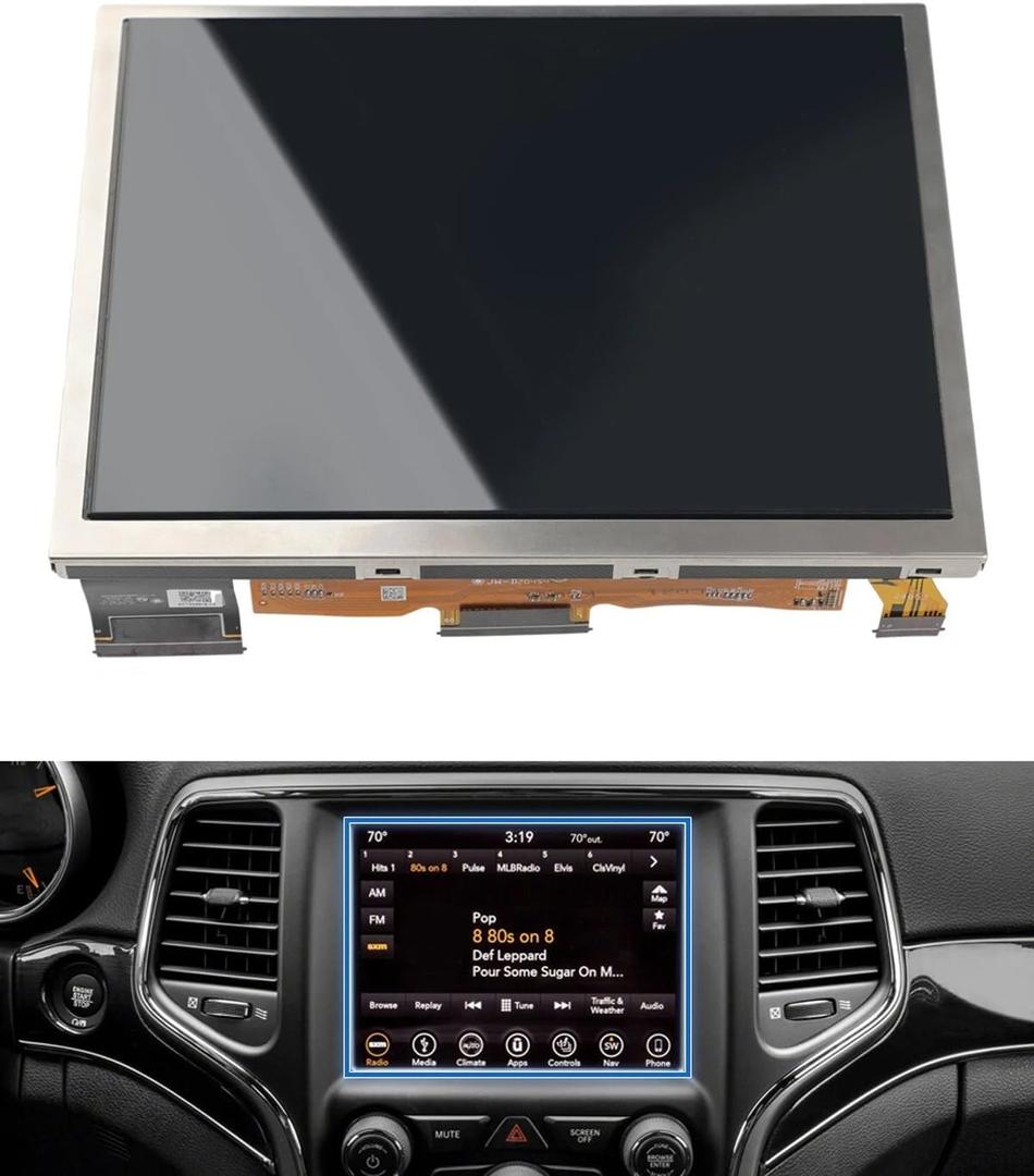 TDO-XGA0840J00001 8.4 4C uconnect Screen Replacement for 2018-2023 Jeep Grand Cherokee RAM Dodge Chrysler Radio Display Navigation LA084X01(SL)(01) 68388570AB Uconnect UAQ LCD Monitor