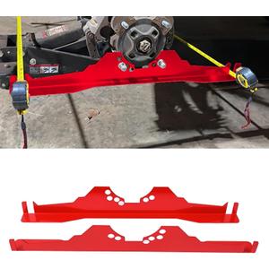 2Pcs Toe Alignment Tool Plates,Stainless Steel Wheel Alignment Tool Toe Angle Accurate Measurement Gauge for Polaris RZR XP 1000 Turbo S Ranger General for UTV (Red)
