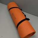 Gaiam Essentials 2/5" Thick (10mm) Yoga & Pilates, Fitness & Exercise Mat with Easy-Cinch Carrier Strap Cusion Support For Fitness and Gym Workouts