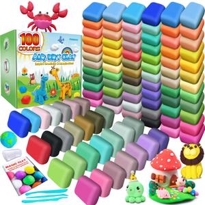 ESSENSON Air Dry Clay 100 Colors, Modeling Clay for Kids, DIY Molding Magic Clay, Gift for Kids