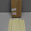 12 Pack Ivory Taper Candles 10 inch - Taper Candles Dripless, Smokeless, Unscented - 8 Hours Long Burning - Hand Poured Tall Candlesticks - Perfect for Home Decor, Weddings, and Special Occasions
