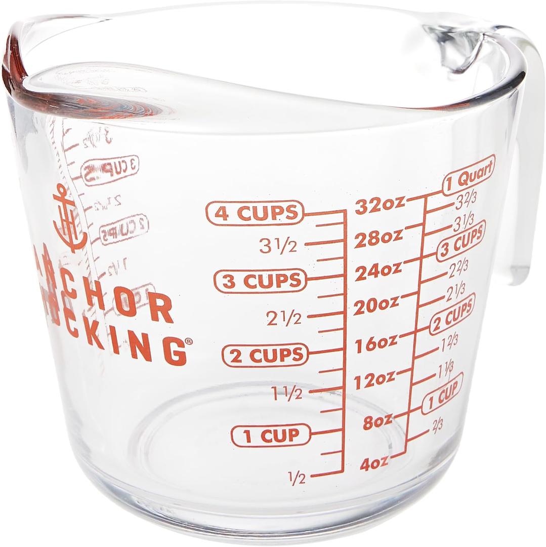 Anchor Hocking Glass Measuring Cup, 32 Oz