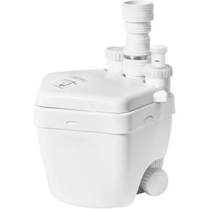 Upgraded 1 HP Utility Sink Pump PCB Function Upflush to 36FT 2200GPH Under Sink Pump with 3 Water Inlets 1 Outlets Macerating Toilet System for Sink Shower Wash Bin Urinal Kitchen Basement