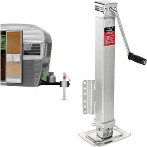 8000 lbs Heavy Duty Trailer Jack, 28.6" Vertical Travel, Adjustable Drop Leg, for Utility Trailers, Yacht Trailers, Boat Trailer Jack
