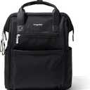 Baggallini Soho Backpack - Travel Laptop Backpack for Women - Lightweight Water-Resistant Luggage Bag, Black (One Size)