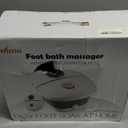 Collapsible Foot Spa Bath with Heat,Foot Massager with Two Side Supports,Leakage Protector,Temperature Control,Bubbles,Red Light,Timer,Feet Spa Tub,Feet Soaker,Gifts (Black)