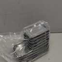 SINJEUN 10 Pieces Rectangle Magnetic Tray, 3.6 x 2.5 Inch and 5.9 x 2.5 Inch Magnetic Tray Set, Stainless Steel Magnetic Tray Holder for Screws, Nut, Bolt and Metal Part