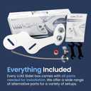 LUXE Bidet NEO 120 - Single Nozzle, Self-Cleaning, Non-Electric Bidet Attachment for Toilet Seat, Adjustable Water Pressure, Rear Wash (White)