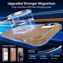 Designed for iPhone 12 & 12 Pro Case with Magnetic Stand [Military Drop Protection][Compatible with Magnet] Shockproof 12 & 12 Pro Phone Case with Ring Holder, Khaki