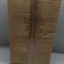 Homhedy Bookshelf Arched Display Racks,Metal Bookcase,Tempered Glass Shelves,Storage Rack Shelf for Home Office,Living Room,Bedroom, Bathroom,Modern Style (Black, 11.8" D x 23.6" W x 73.6" H)