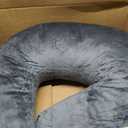 MELLO Lap Pillow for Reading – Memory Foam Gaming Pillow for Lap, Crochet, Crafting, Knitting, Elbow and Arm Support Cushion for Rest in Couch and Bed (Dark Gray, Standard)