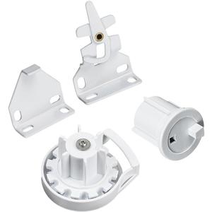 Roller Shade Installation Brackets for 1-1/2"(38mm) Tube, Compatible with ROLLEASE R3/R8 Clutch Systems (RB360) - White