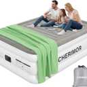 CHERIMOR Air Mattress Queen with Built in Pump, Anti-Sag Horizontal Beam, 3-Min Fast Inflation, 800 lbs Heavy-Duty Support Blow Up Mattress, Multi-Layer Leak Proof Air Bed for Home Guests Camping