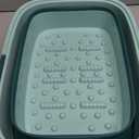 Collapsible Foot Bath Basin for Soaking Feet,Pedicure Foot Spa, Foot Tub with Handles and Massage Acupoint,Multifunction Collapsible feeting Soak Tub-Green (1 Pack)