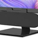 Computer Speakers for Desktop Monitor,Single Speakers for Desktop PC,Laptop Speaker with Loud Sound,Volume Control Easily Clamps to Monitors(USB-C to USB Adapter Included) (Black)