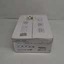 Flush Mount Ceiling Fans with RGB Side Lights - 52" White RGB Ceiling Fan with 5 Dual-Sided Blades, Dimmable Reversilbe Motor, Low Profile Indoor/Outdoor Fan Light for Party, Bedroom