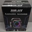 Portable Karaoke Machine, with Wireless Microphones, Bluetooth Party Speaker with LED Lights, Loud Subwoofer, USB/AUX, Outdoor Karaoke Speaker for Adults & Kids, Matte Silver