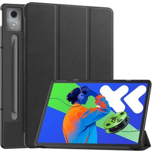 Case for Lenovo Idea Tab Pro Case, Folding Folio Ultra-Thin PU Leather Stand Case Cover for Lenovo Idea Tab Pro 12.7 inch (TB-373FU/ TB-375FC) 2025 Black